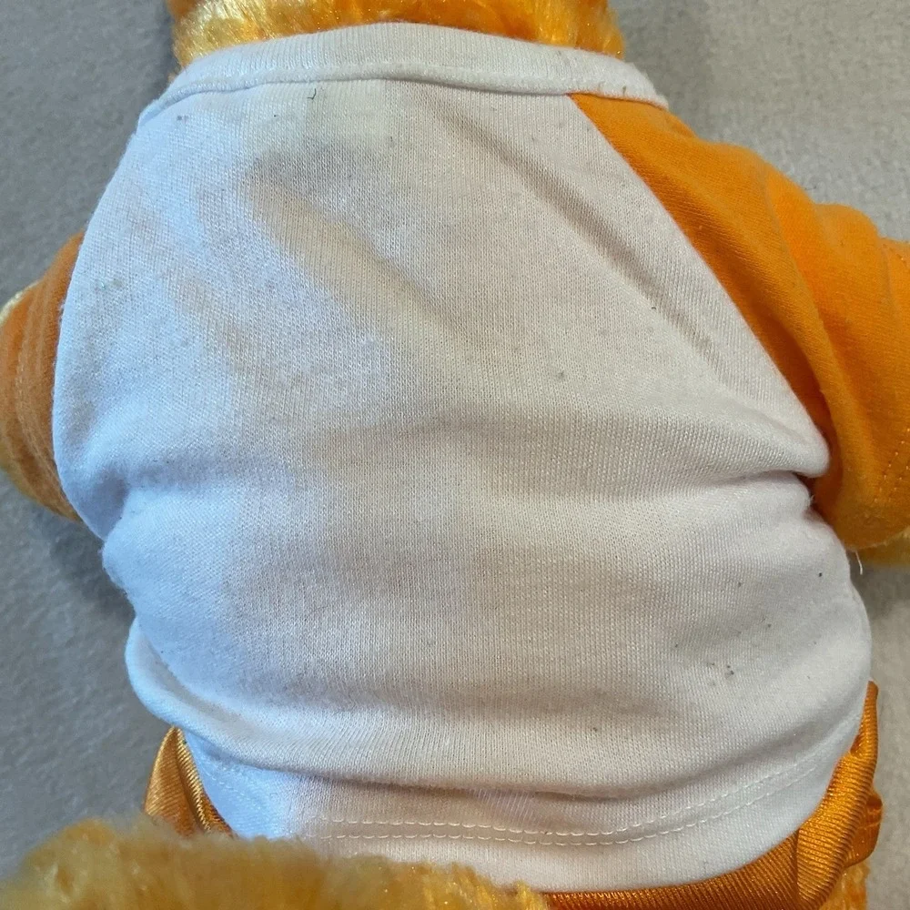 Build A Bear Workshop Dinosaur Orange Blue Stuffed Plush Shirt Shorts Outfit